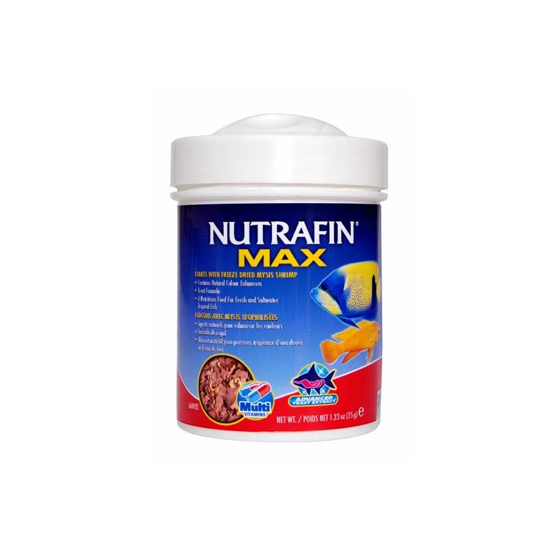 Nutrafin Max Hojuelas Camarones Mysis para Peces Tropicales y Marinos