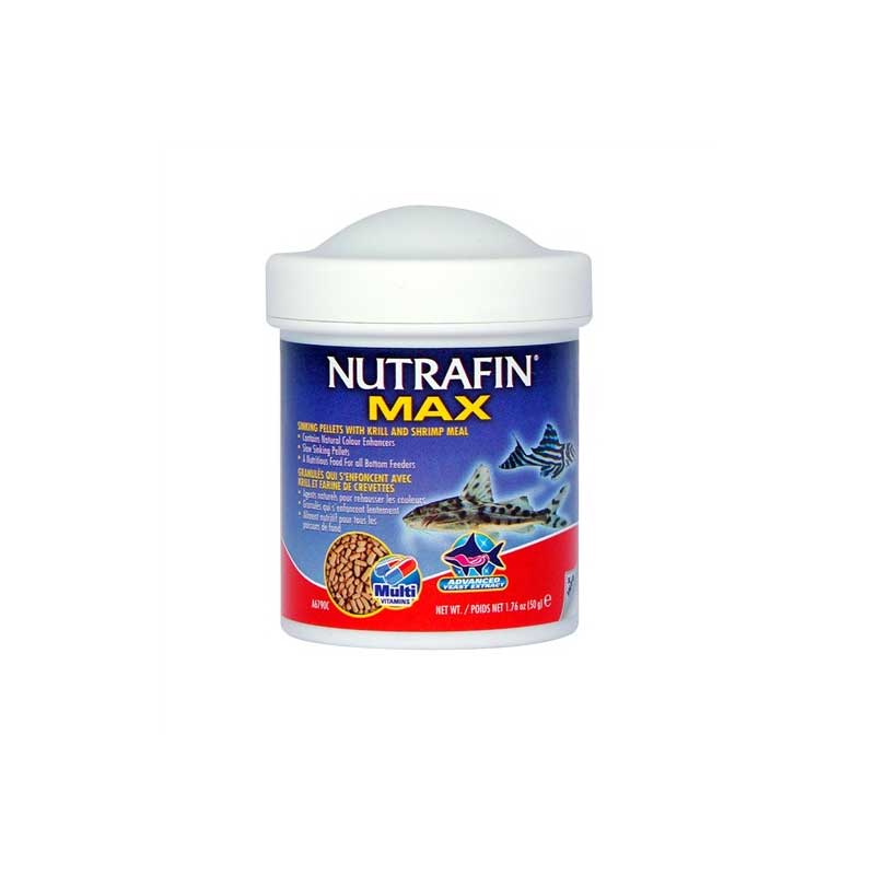 Nutrafin Max Pellet Krill y Camarones para Peces de Fondo