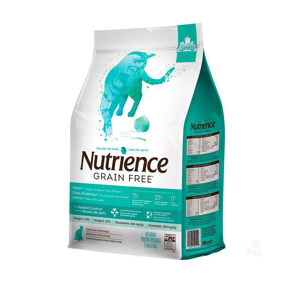 Nutrience Grain-Free para Gatos Indoor - 2,5 Kg