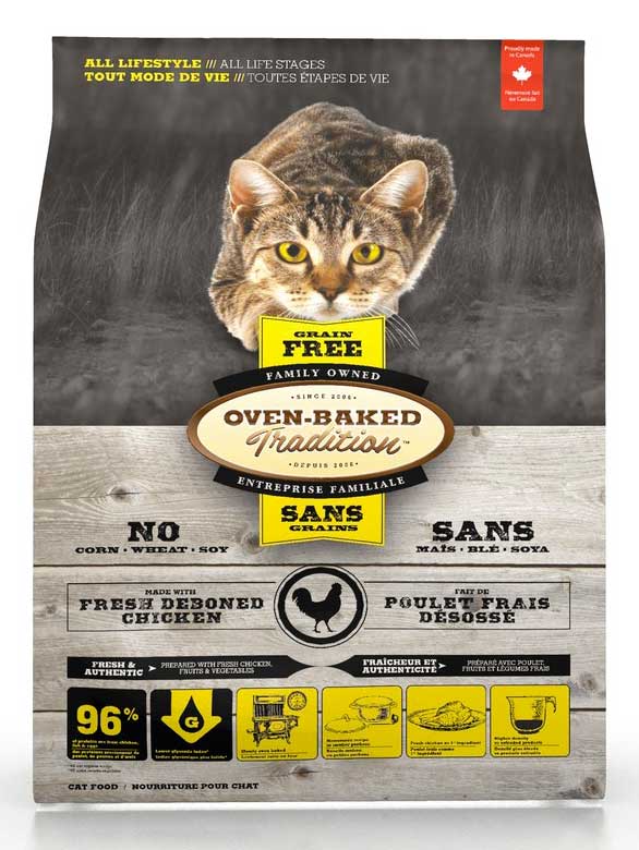 Oven-Baked Grain Free de Pollo para Gatos - 4,54 kilos