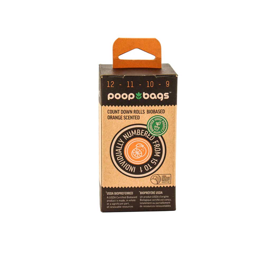 Bolsas Biodegradables Esencia Naranja "Poop Bags" 