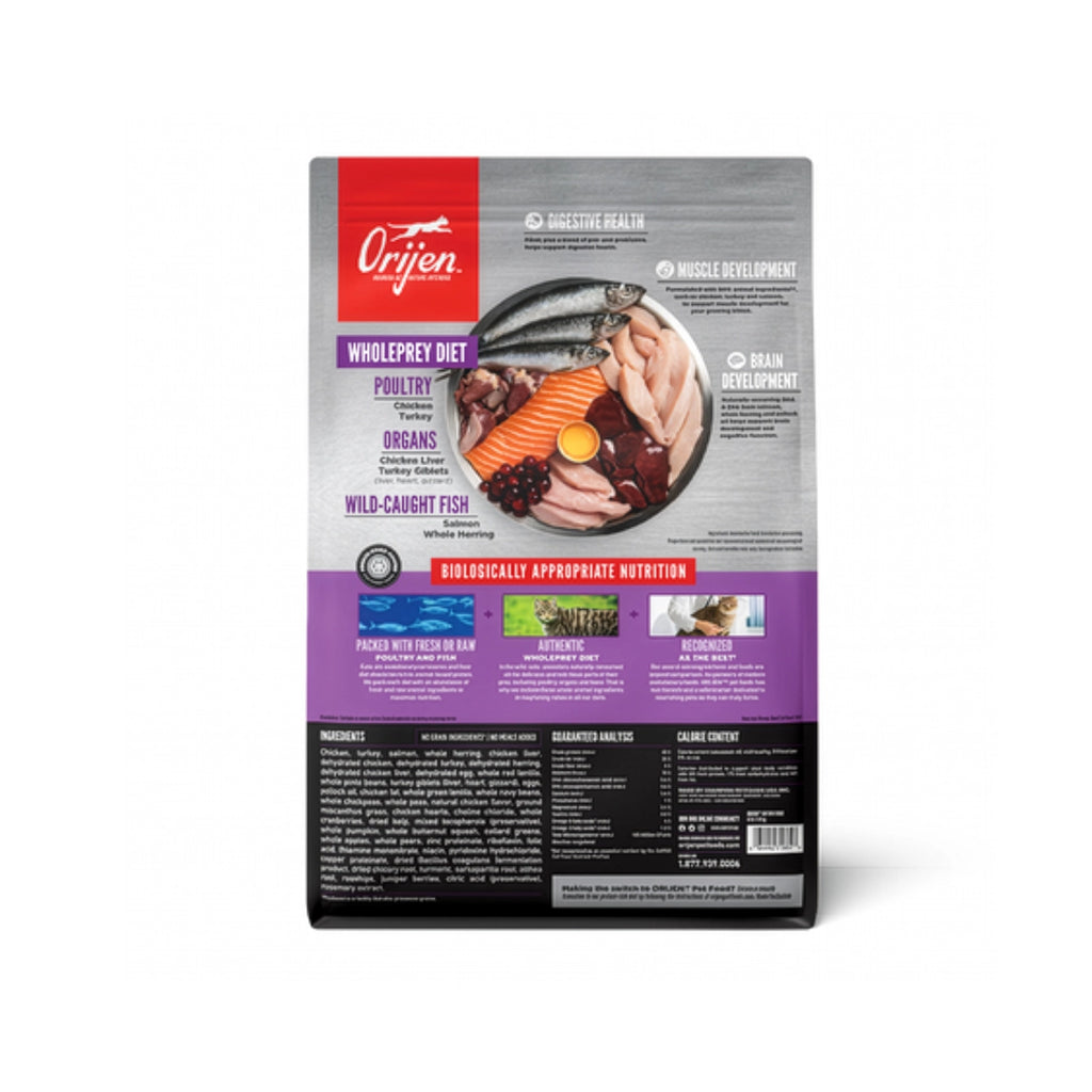 Orijen "Kitten fórmula" para Gatitos alimento seco premium con pollo, pavo y pescado salvaje, receta rica en proteína.
