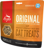 Premios Orijen Original para Gatos snacks liofilizados con carnes frescas regionales y pescado, premios naturales ricos en proteína.