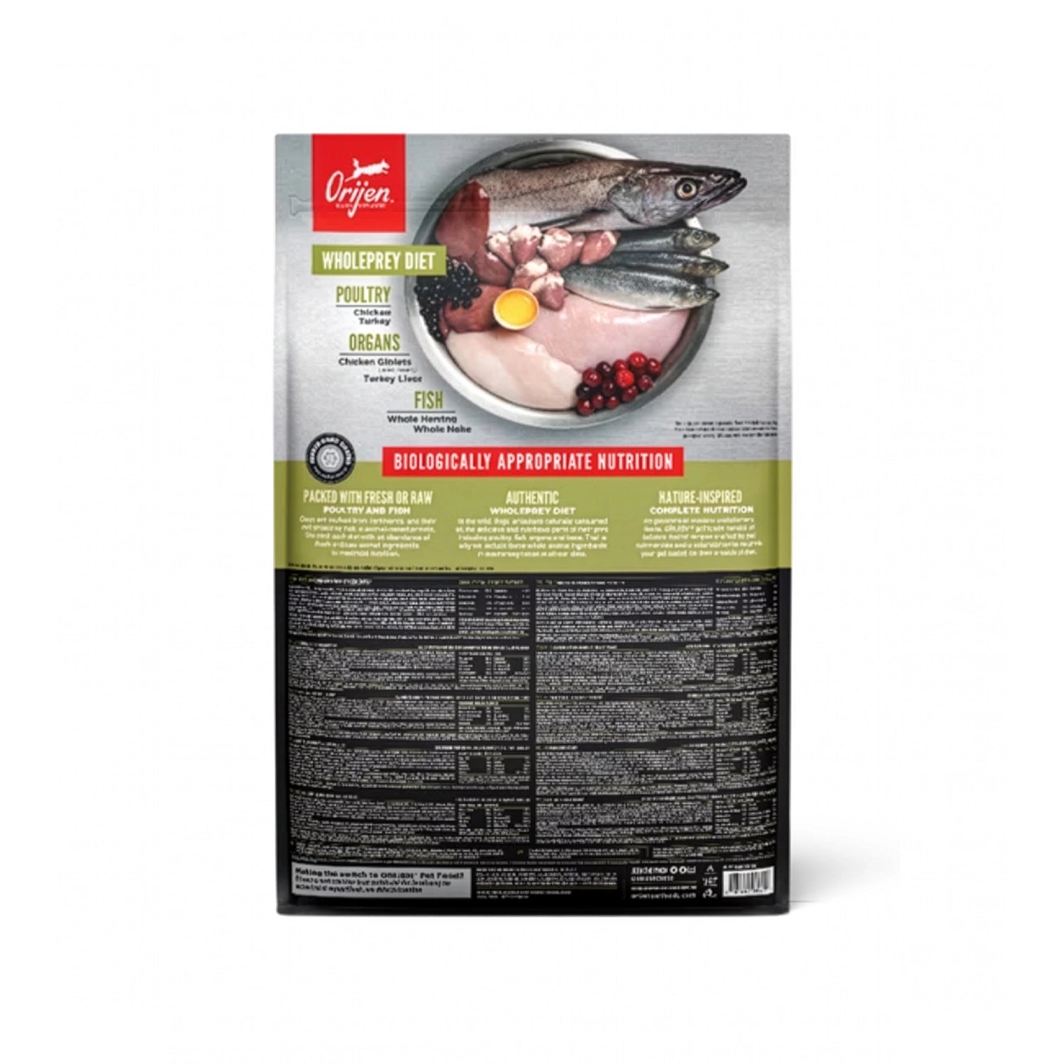 Orijen Senior para Perros alimento seco premium con pollo, pavo, pescado y huevos, receta rica en proteína para perros mayores.