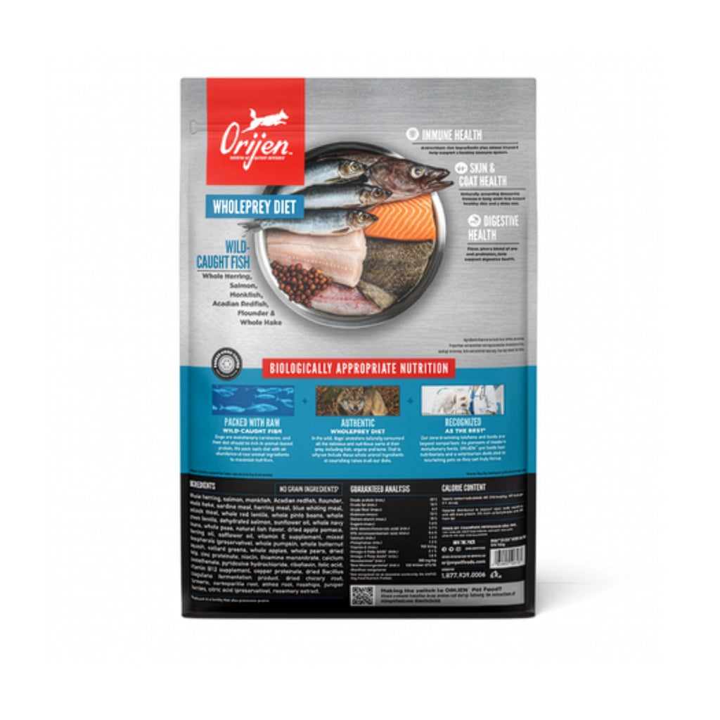 Orijen Six Fish para Perros alimento seco premium con seis tipos de pescado salvaje, receta rica en proteína animal.