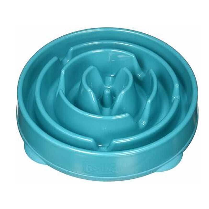Comedero Lento "Fun Feeder Slow Bowl" - Small / Turquesa