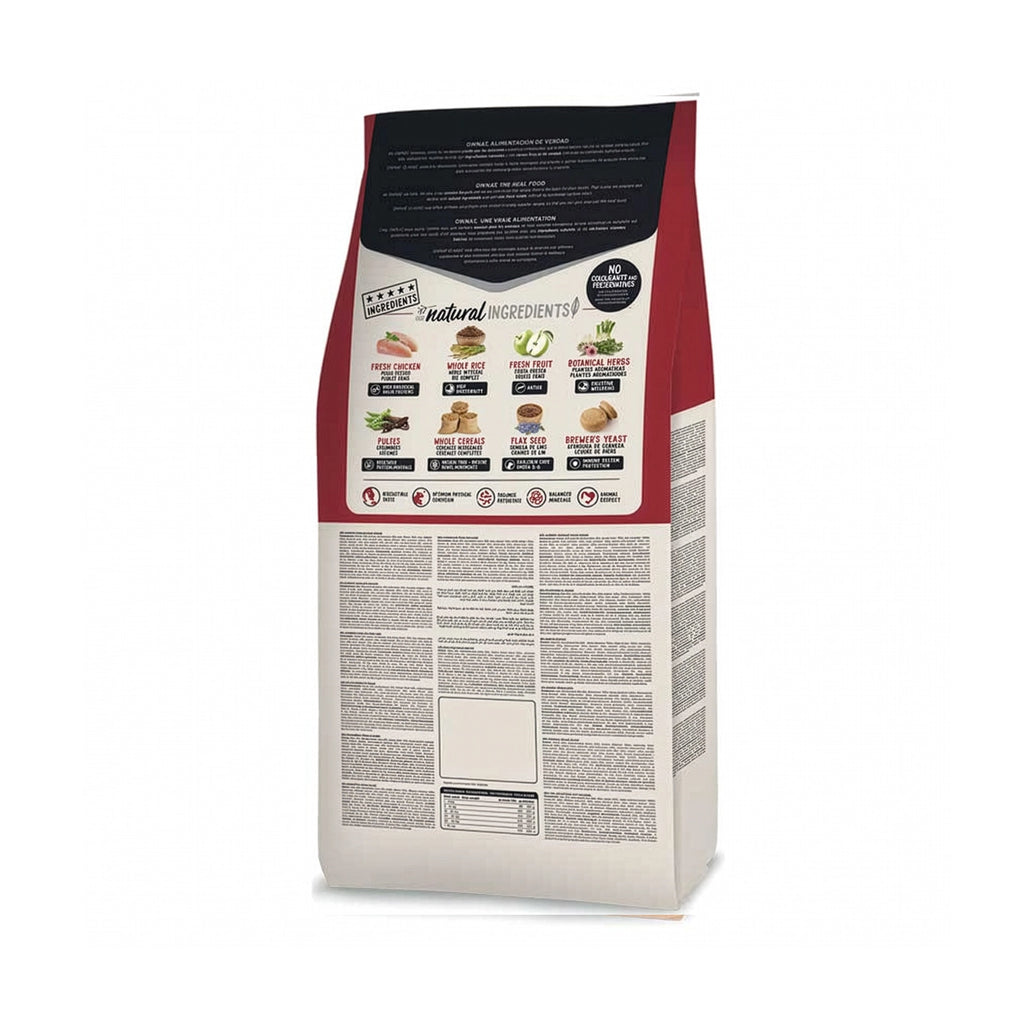 Ownat Classic "Complet" para Perro Adulto, alimento seco con pollo fresco, arroz integral, frutas y vegetales naturales.