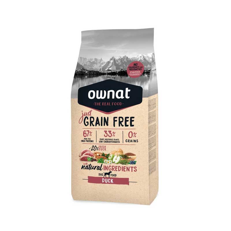Ownat Just Grain Free Pato para Perros