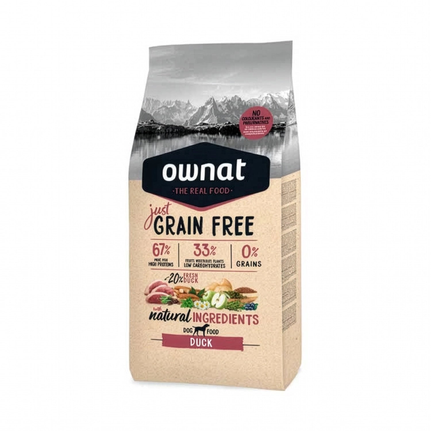 Ownat Just Grain Free Pato para Perros