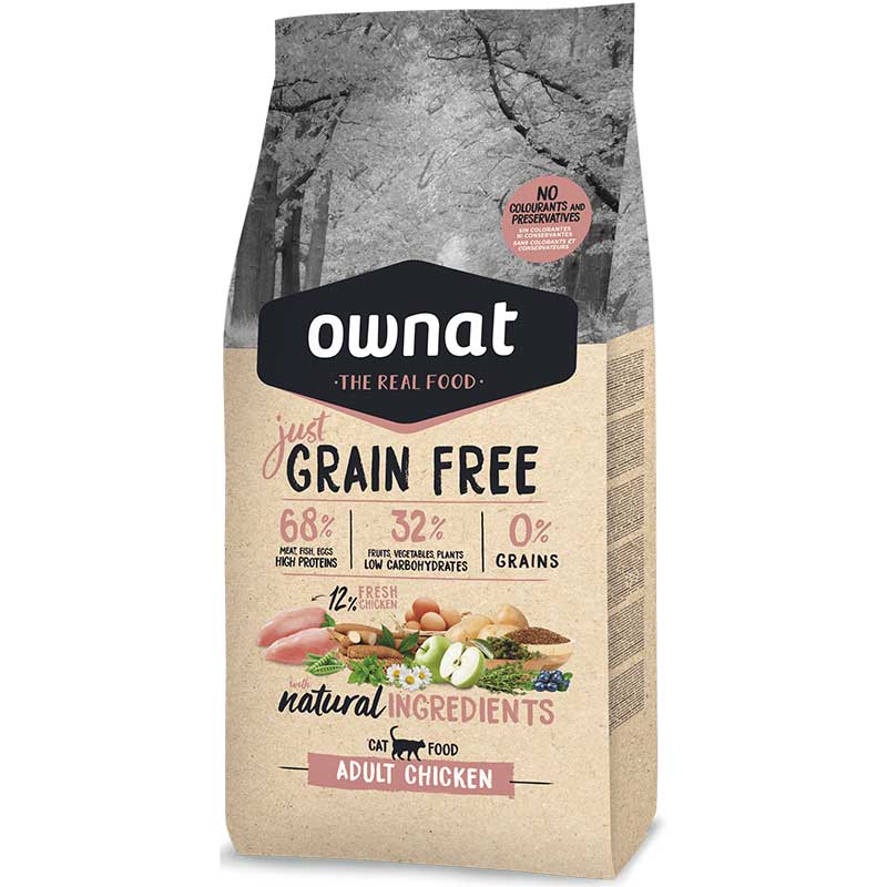 Ownat Just Grain Free "Adult Chicken" para Gatos