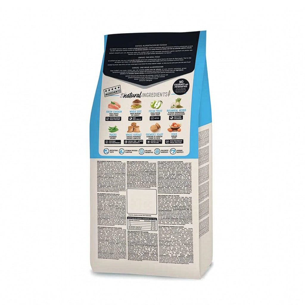 Ownat Classic "Kitten" para Gatitos, alimento seco con pollo fresco, arroz integral, frutas, vegetales e ingredientes naturales.