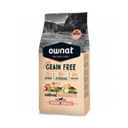 Ownat Just Grain Free "Salmon Seafood" para Perros, alimento sin cereales con salmón fresco e ingredientes naturales.