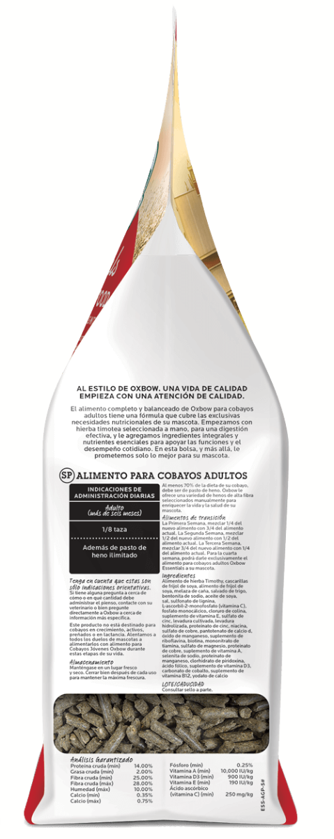 Oxbow "Essentials" Alimento para Cuye Adulto