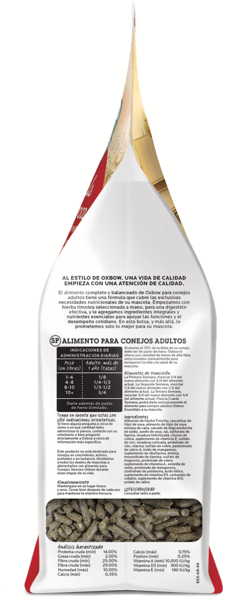 Oxbow "Essentials" Alimento para Conejo Adulto