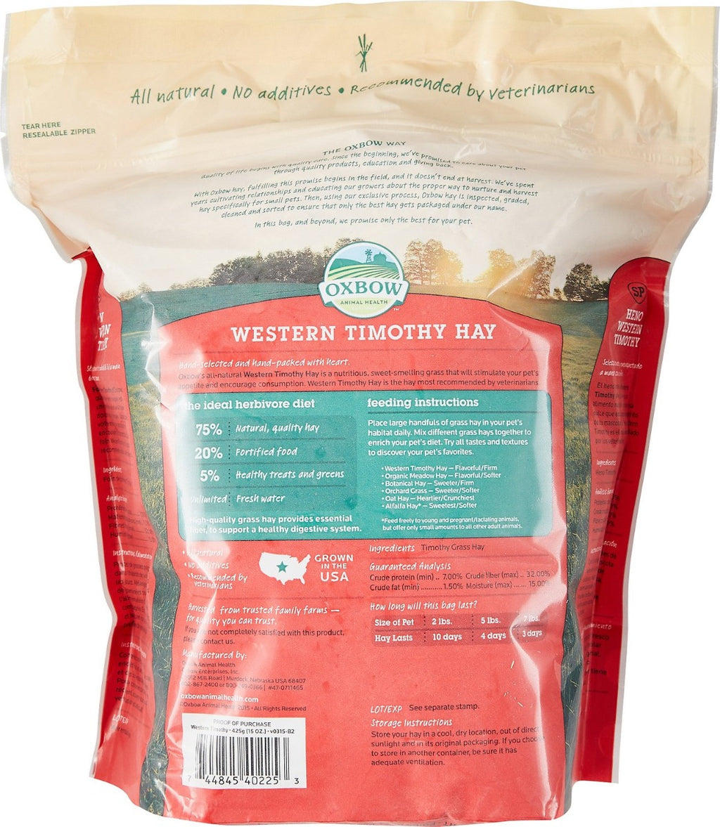 Heno "Western Timothy" Oxbow - 4,08 kilos