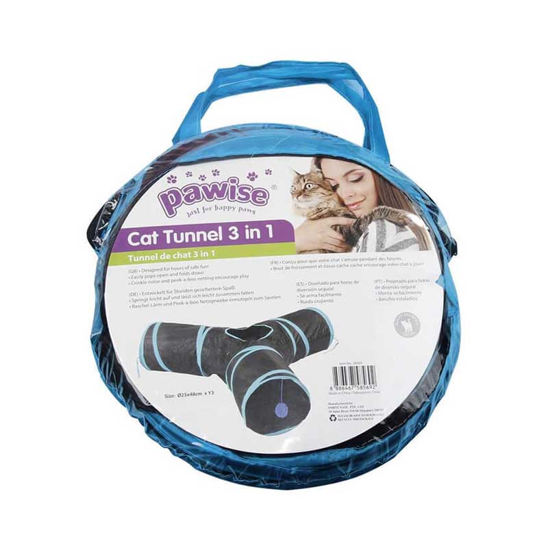 Pawise Túnel 3-Way para Gatos