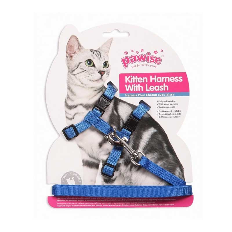 Arnés con Correa Color Pawise para Gatos