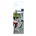 Pawise Correa Manos Libres para Bicicleta, empaque vertical azul con ilustración de perro corriendo junto a bicicleta