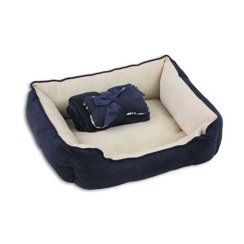 Pawise 3 en 1 Cama + Manta + Cojín - Verde