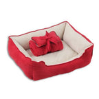Pawise 3 en 1 Cama + Manta + Cojín - Roja