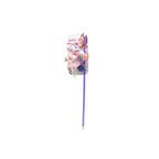 Pawise Juguete Caña Unicornio con Catnip, vara rosa con peluche de unicornio blanco y plumas para estimular el juego activo en gatos