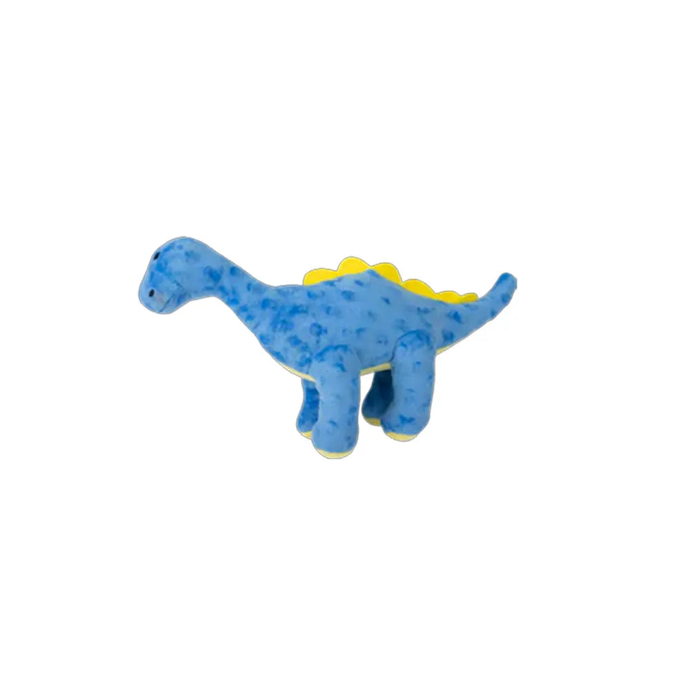 Pawise Peluche Dinosaurio Colores Surtido en tono azul con manchas, diseño suave con detalles amarillos ideal para juego de perros