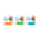 Pawise Juguete Funny Chew Ring con textura de aros y puntas en forma de hueso, accesorio resistente para morder