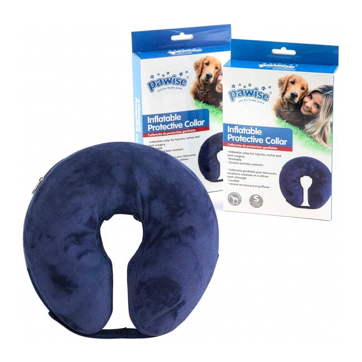 Collar Isabelino Inflable Pawise para Perros