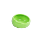 Pawise Plato Ergonómico Verde para Pequeños Animales, bowl inclinado de plástico resistente que mejora la postura al comer