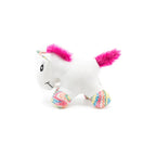 Pawise Peluche Unicornio con Sonido para perros, juguete suave y patas coloridas tipo arcoíris