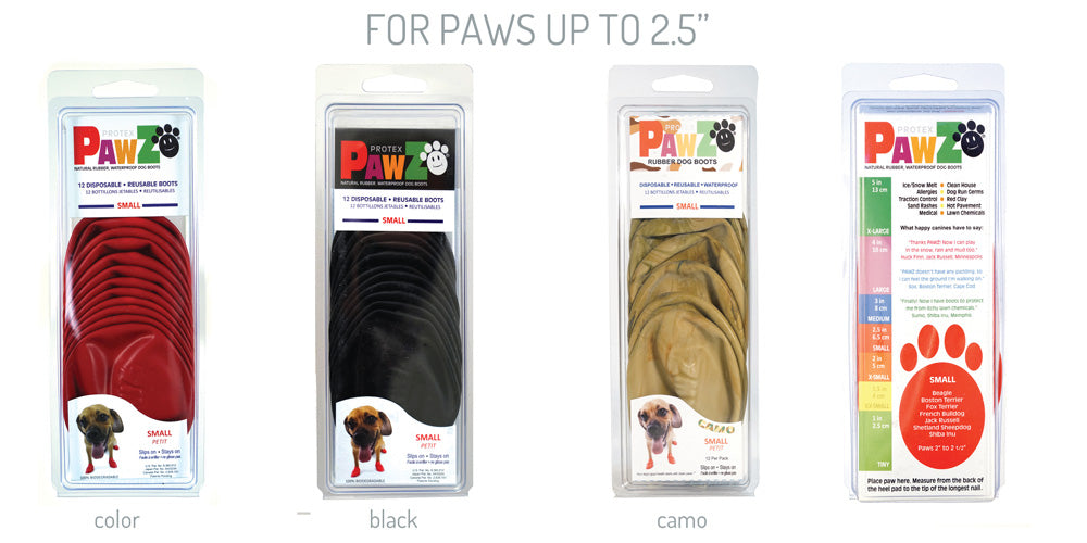 Botas de Goma PawZ Talla Small - Camo