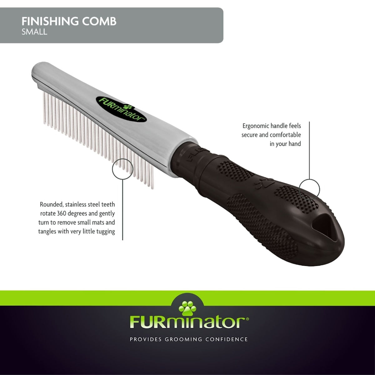 Peineta FURminator Finishing Comb para Perros
