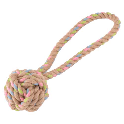 Pelota con loop de cuerda de Cañamo