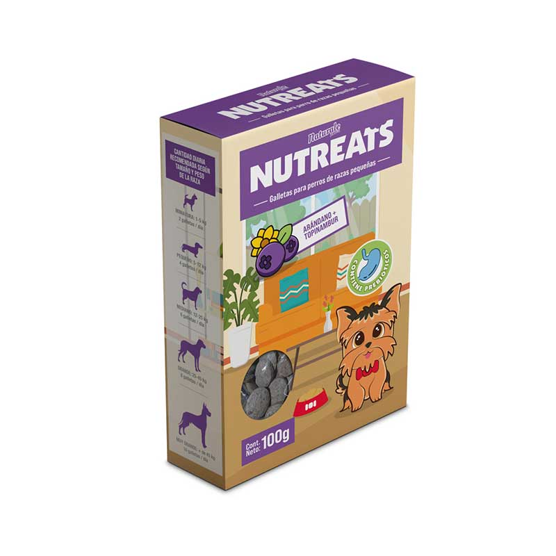 Mini Galletas Nutreats Topinambur y Arándano Naturale