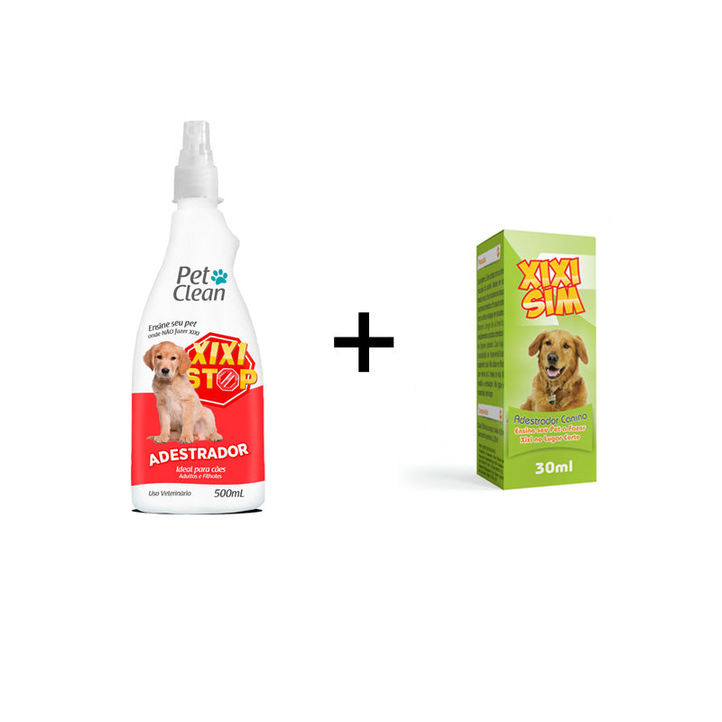 Kit Educador Xixi Aquí + Xixi Stop Pet Clean