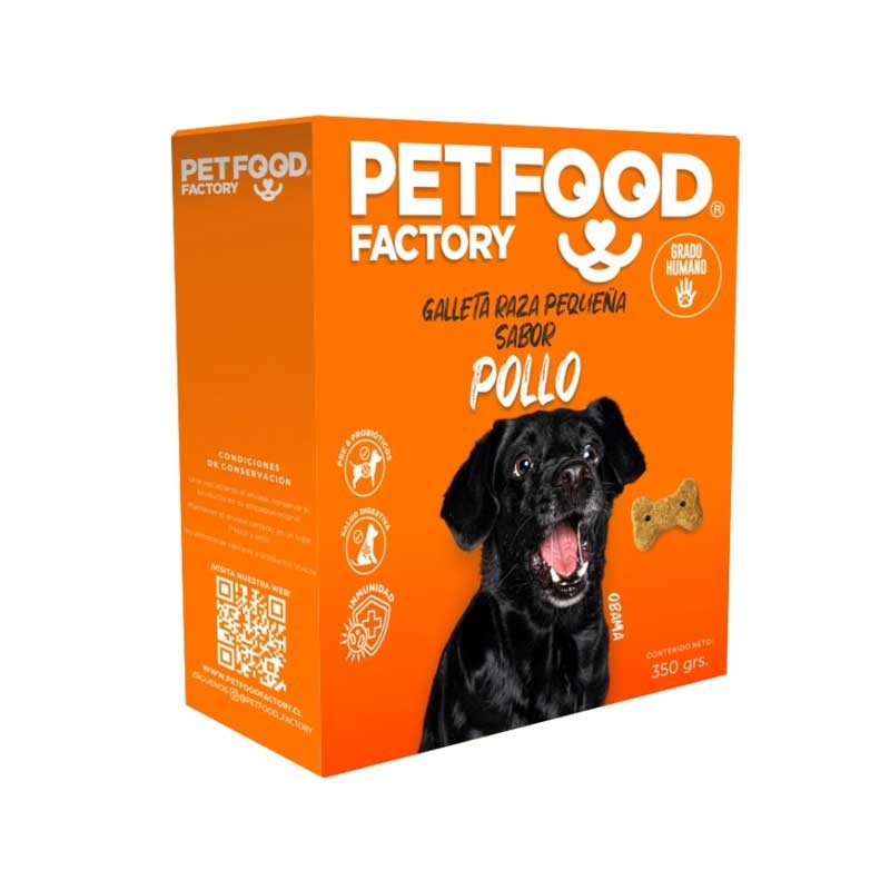 PetFood Factory Galletas Horneadas Sabor Pollo para Perros Razas Pequeñas - 350 g