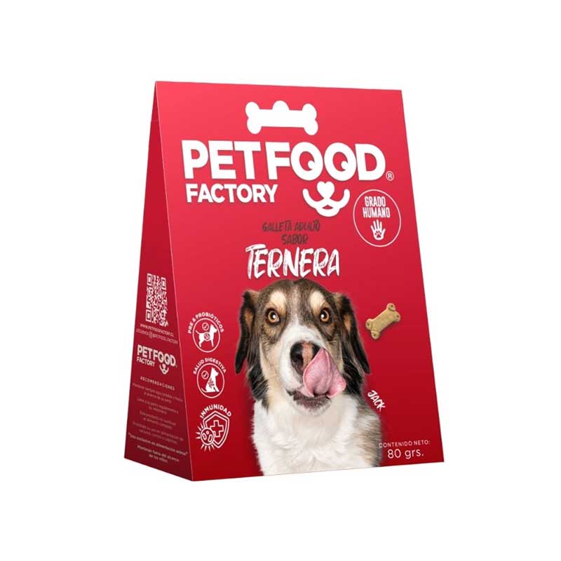 PetFood Factory Galletas Horneadas Sabor Ternera para Perros - 80 g