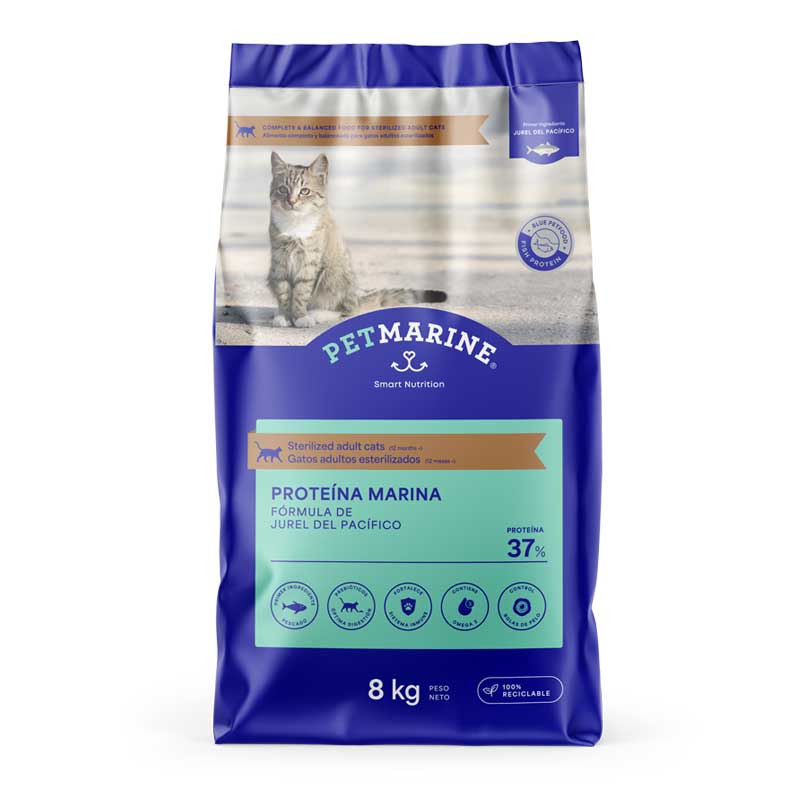 Pet Marine Jurel del Pacífico para Gatos Esterilizados - 8 Kg