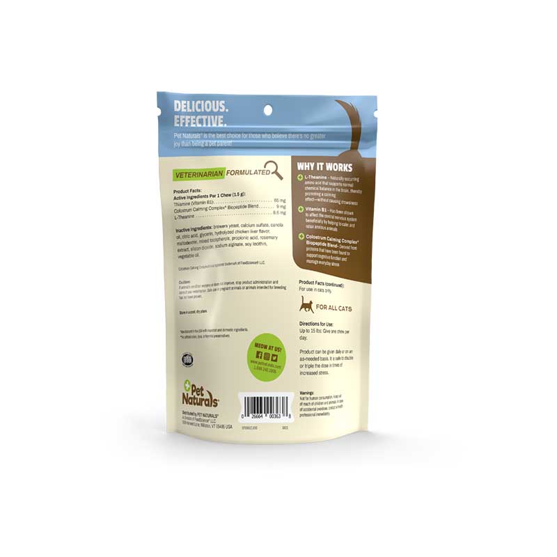 Premios Calmante "Pet Naturals" para Gatos