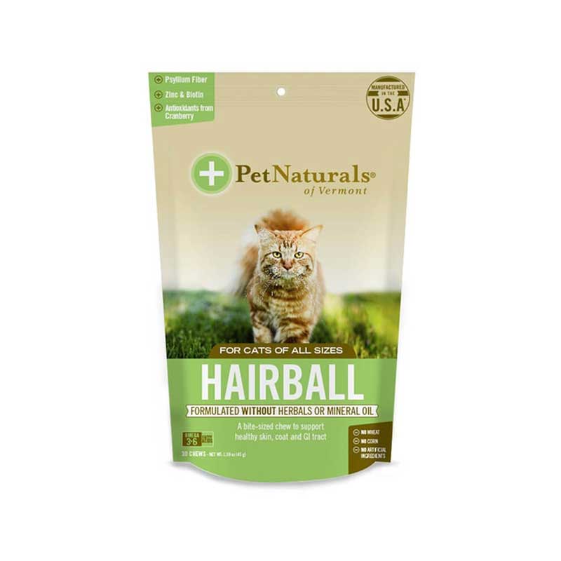 Premios "Hairball" Bolas de Pelo para Gatos Pet Naturals