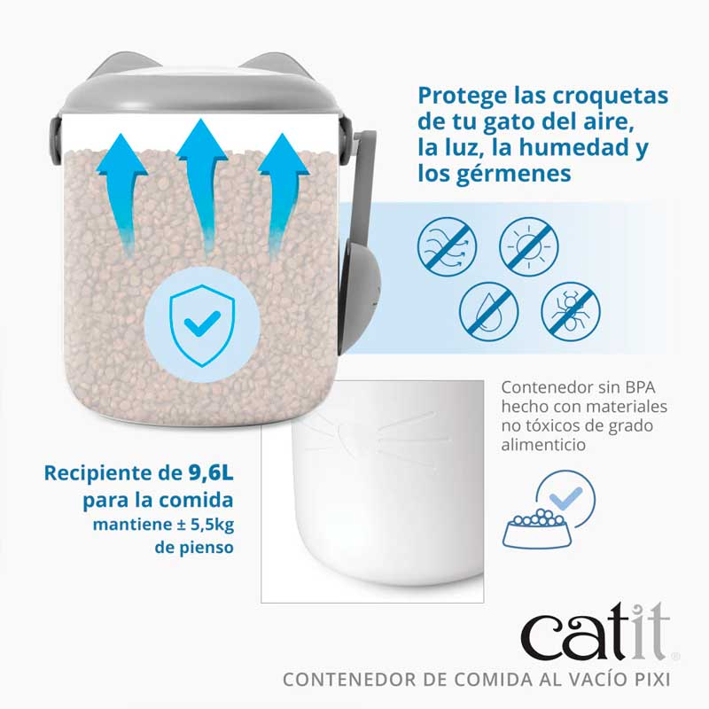 Catit Pixi Contenedor de Comida al Vacío