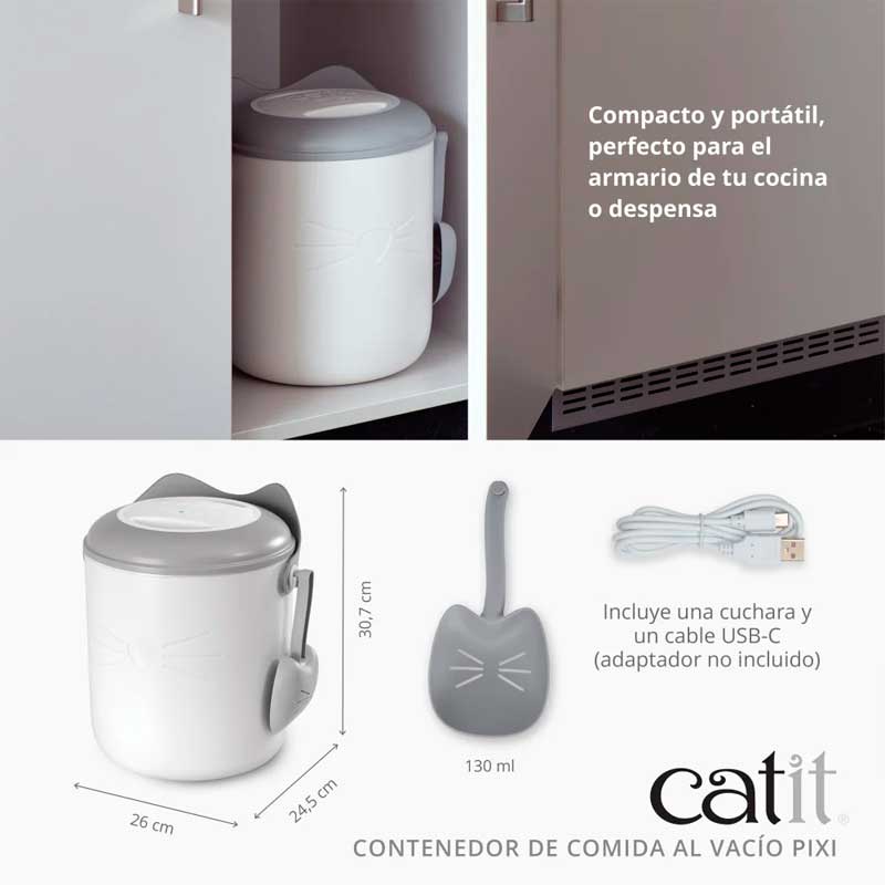 Catit Pixi Contenedor de Comida al Vacío