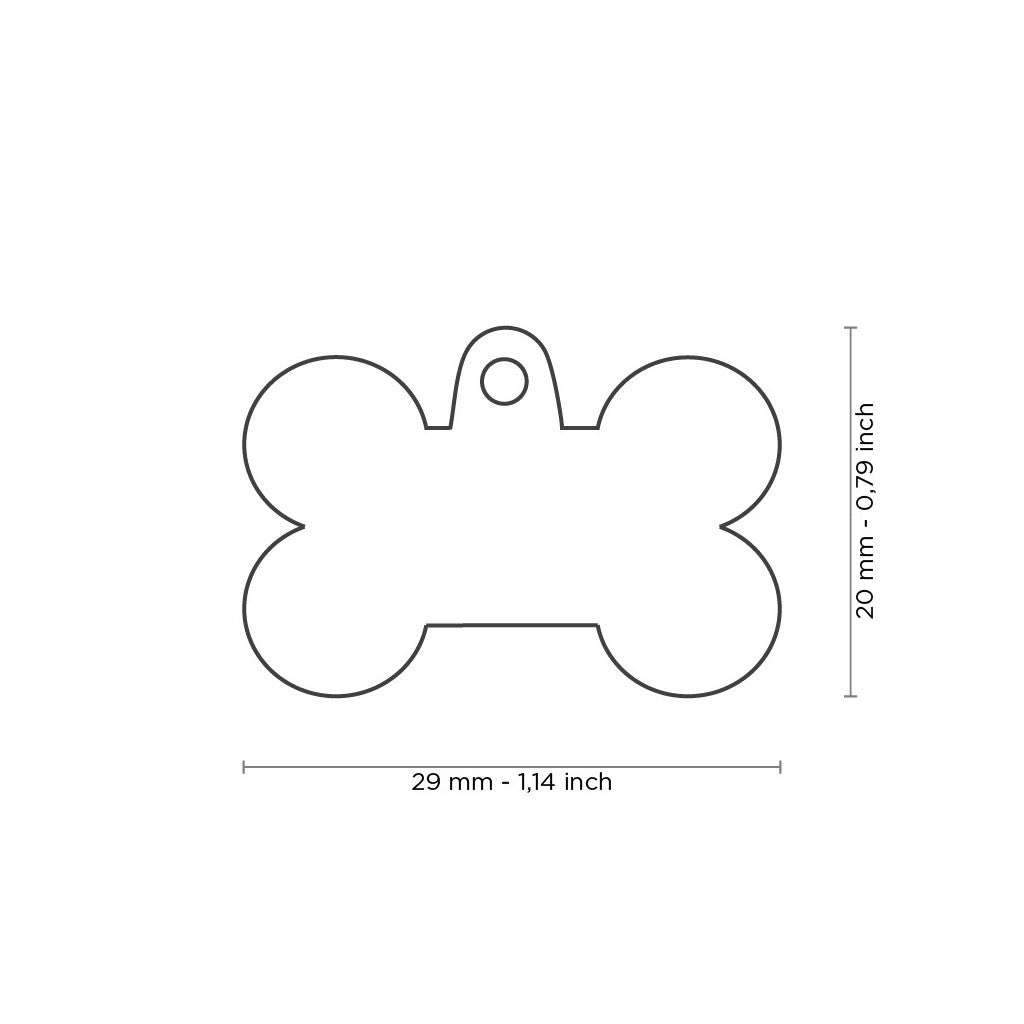 Placa Handmade Hueso "My Family" Pequeña Amarilla