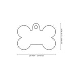 Placa Handmade Hueso "My Family" Pequeña Amarilla