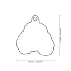 Placa Friends Perro "My Family" Poodle Negro