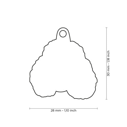 Placa Friends Perro "My Family" Poodle Negro