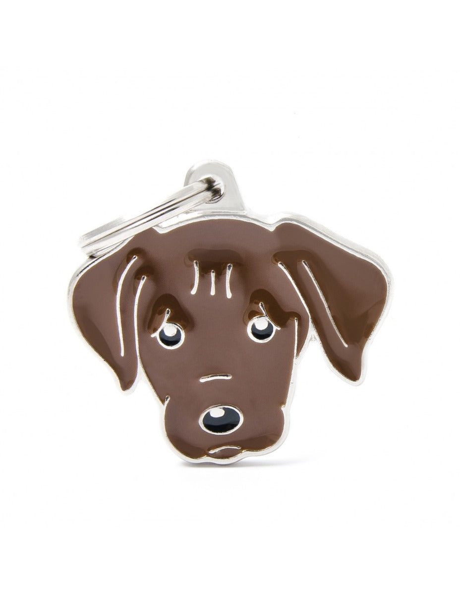 Placa Friends Perro "My Family" Labrador Chocolate