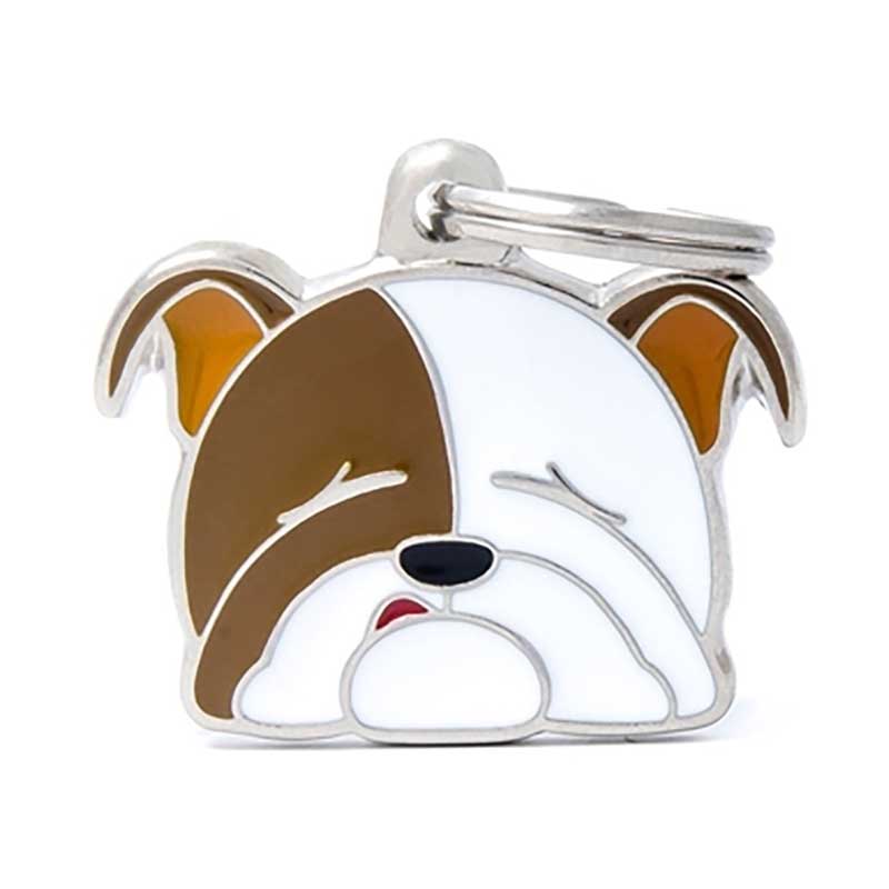 Placa Friends Perro "My Family" Bulldog Inglés