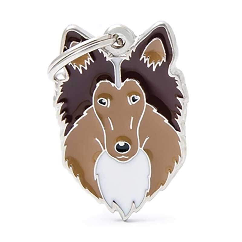 Placa Friends Perro "My Family" Collie