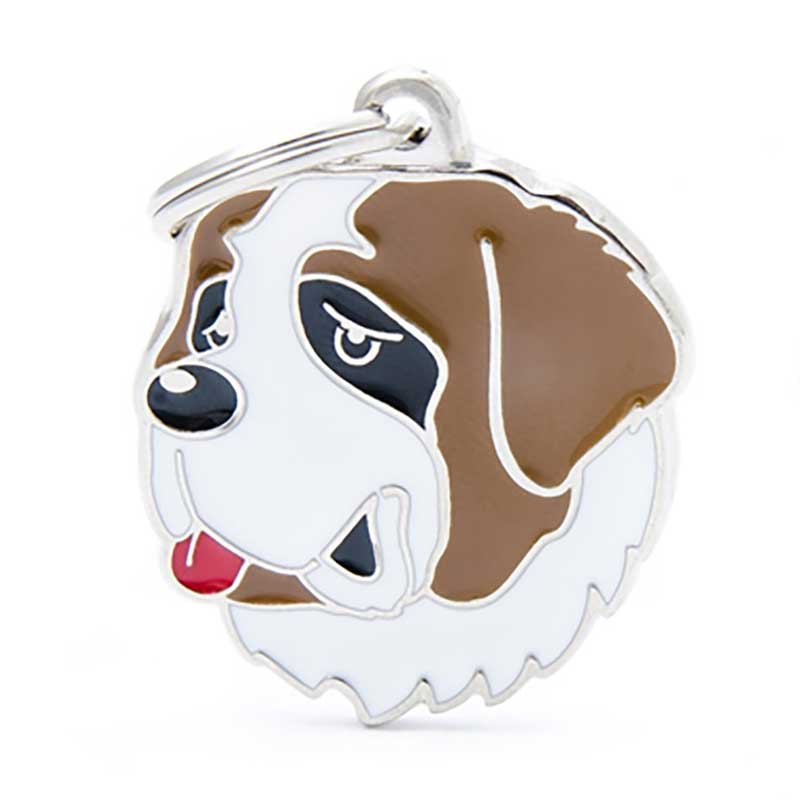 Placa Friends Perro "My Family" San Bernardo